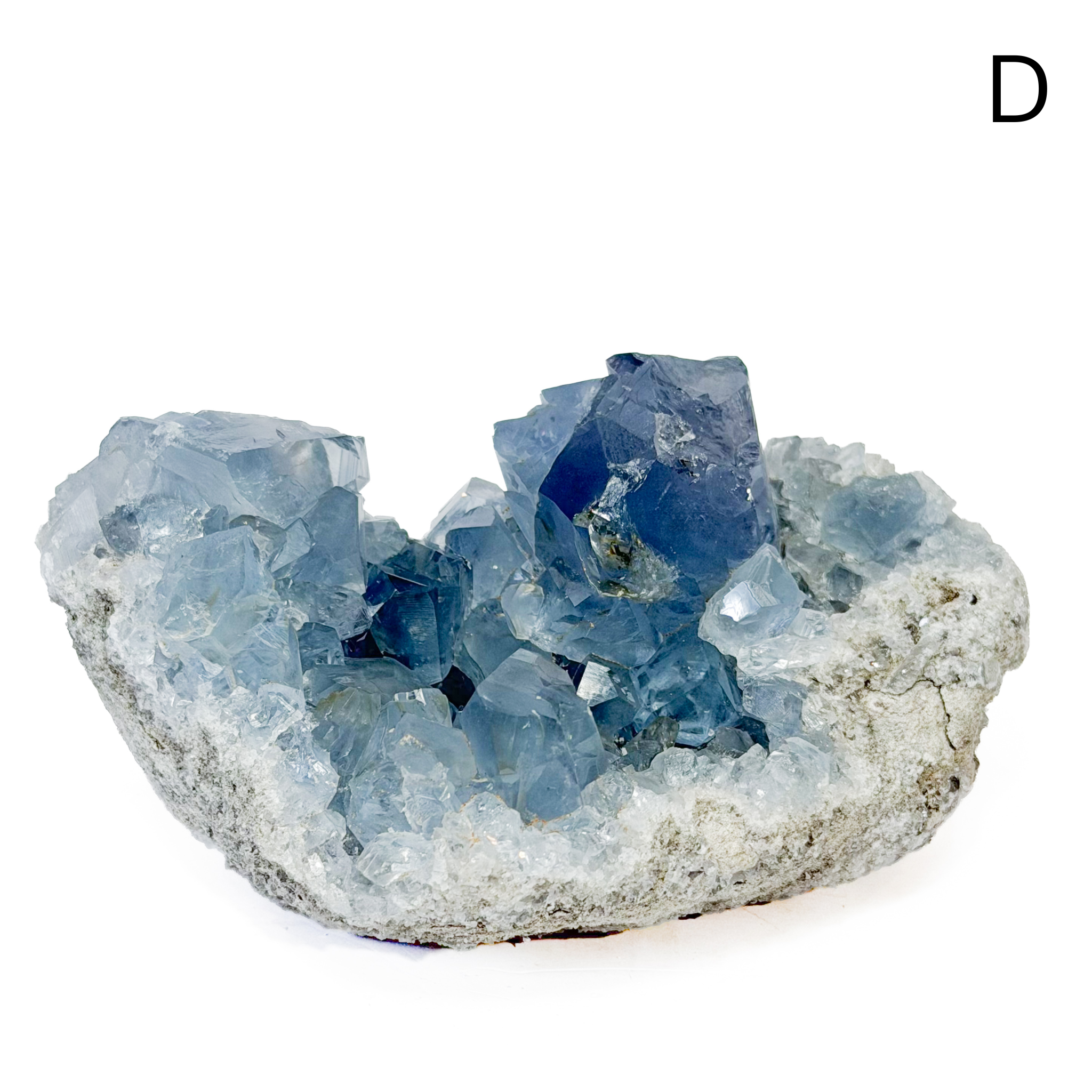 Blue Celestite Cluster