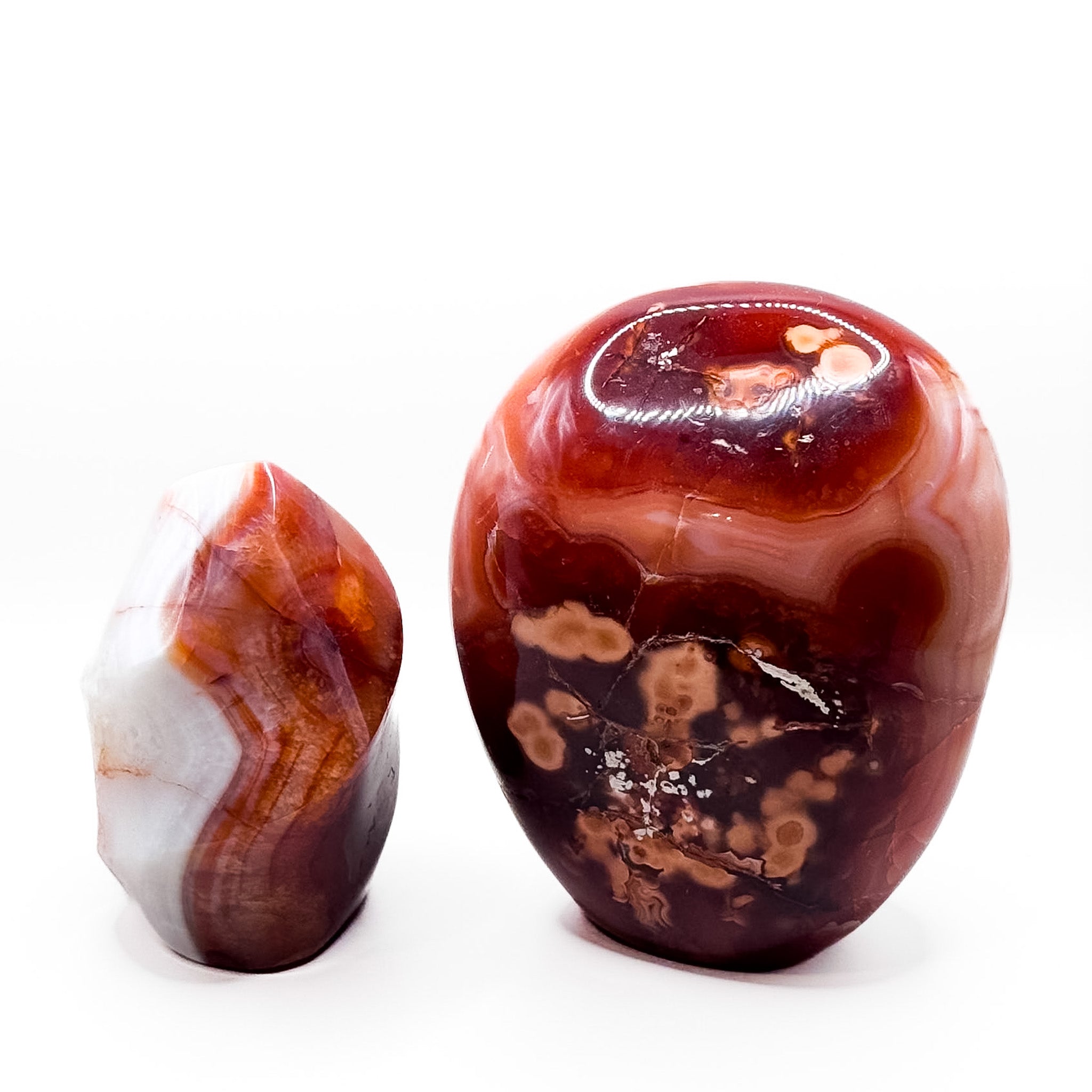Carnelian Free Form and Flame