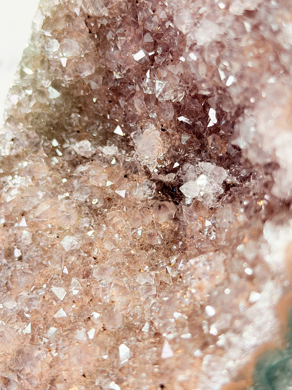 Pink Champagne Amethyst on Stand - From Uruguay