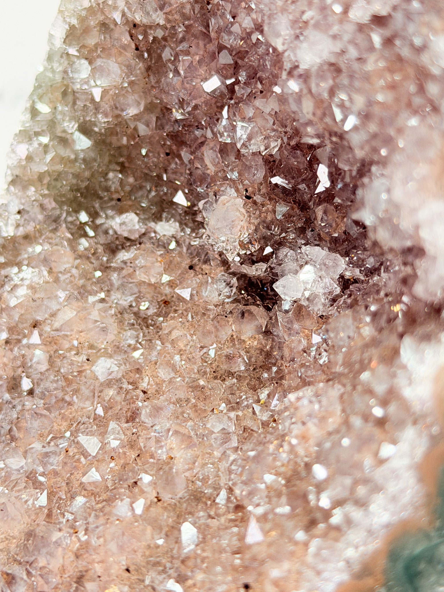 Pink Champagne Amethyst on Stand - From Uruguay