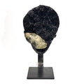 Massive Rare Black Amethyst With Calcite Inclusion - From Uruguay
