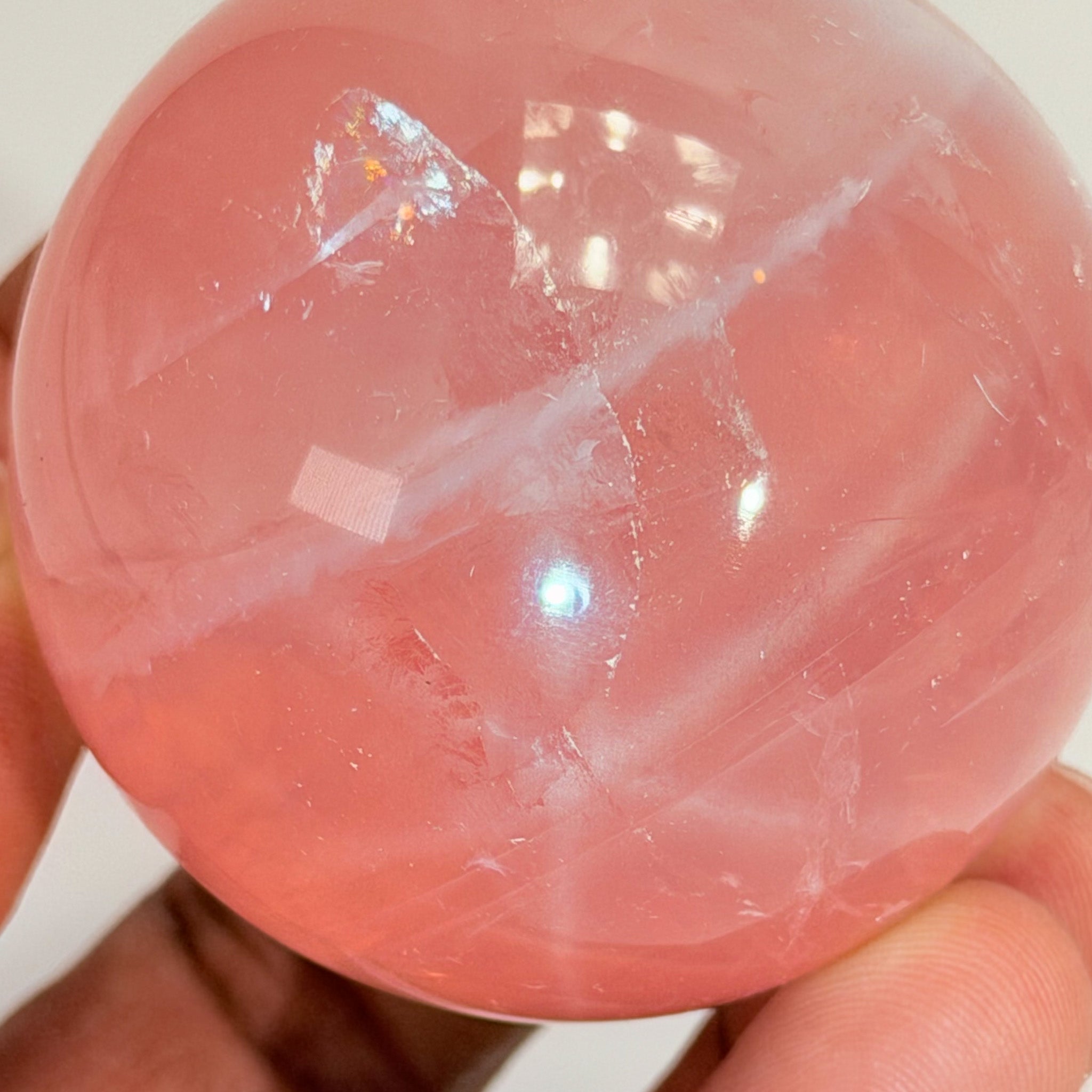 Star Rose Quartz Sphere - Premmium Quality