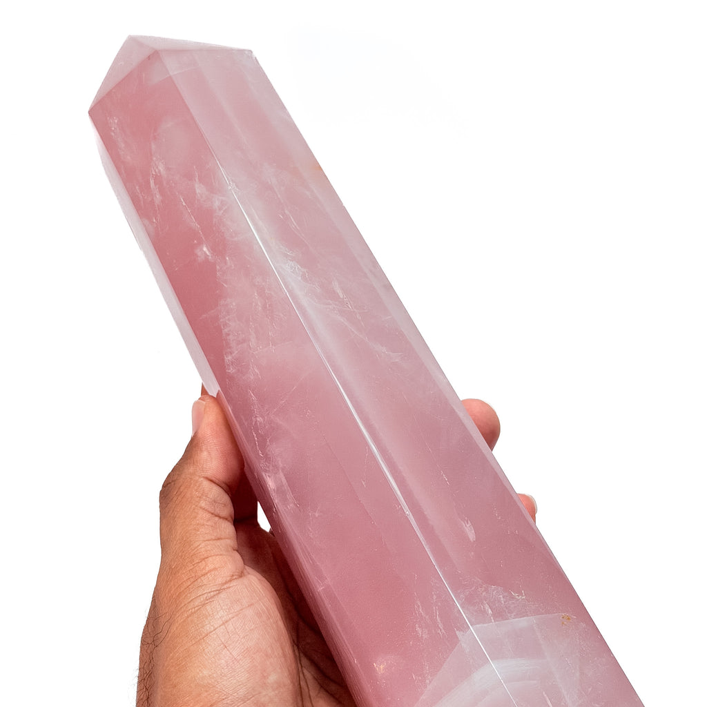 Massive Rose Quartz Tower