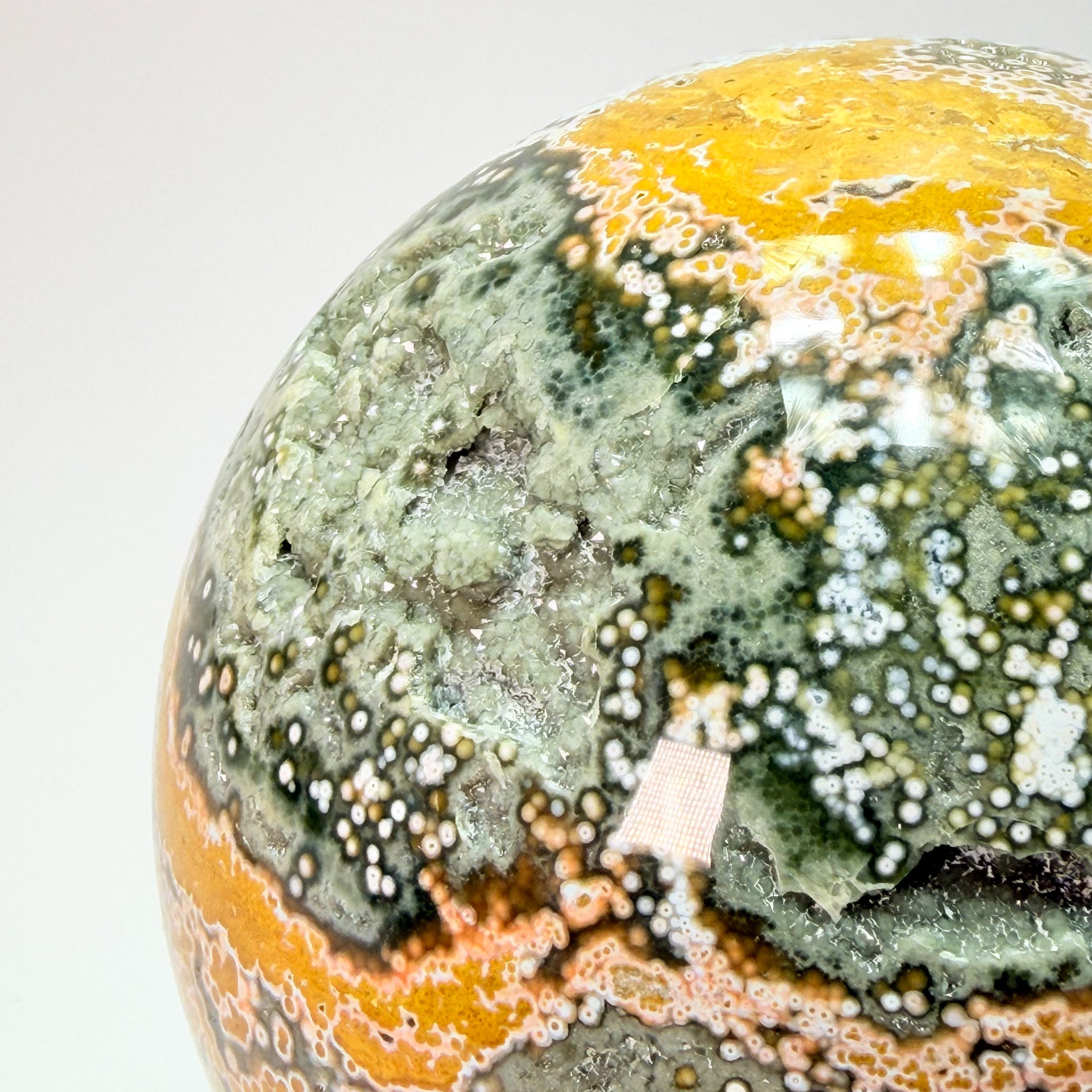 Ocean Jasper Sphere - Orbicular 8th vein
