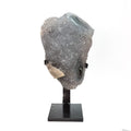 Clear Amethyst Stalactite on Stand with Calcite - From Uruguay