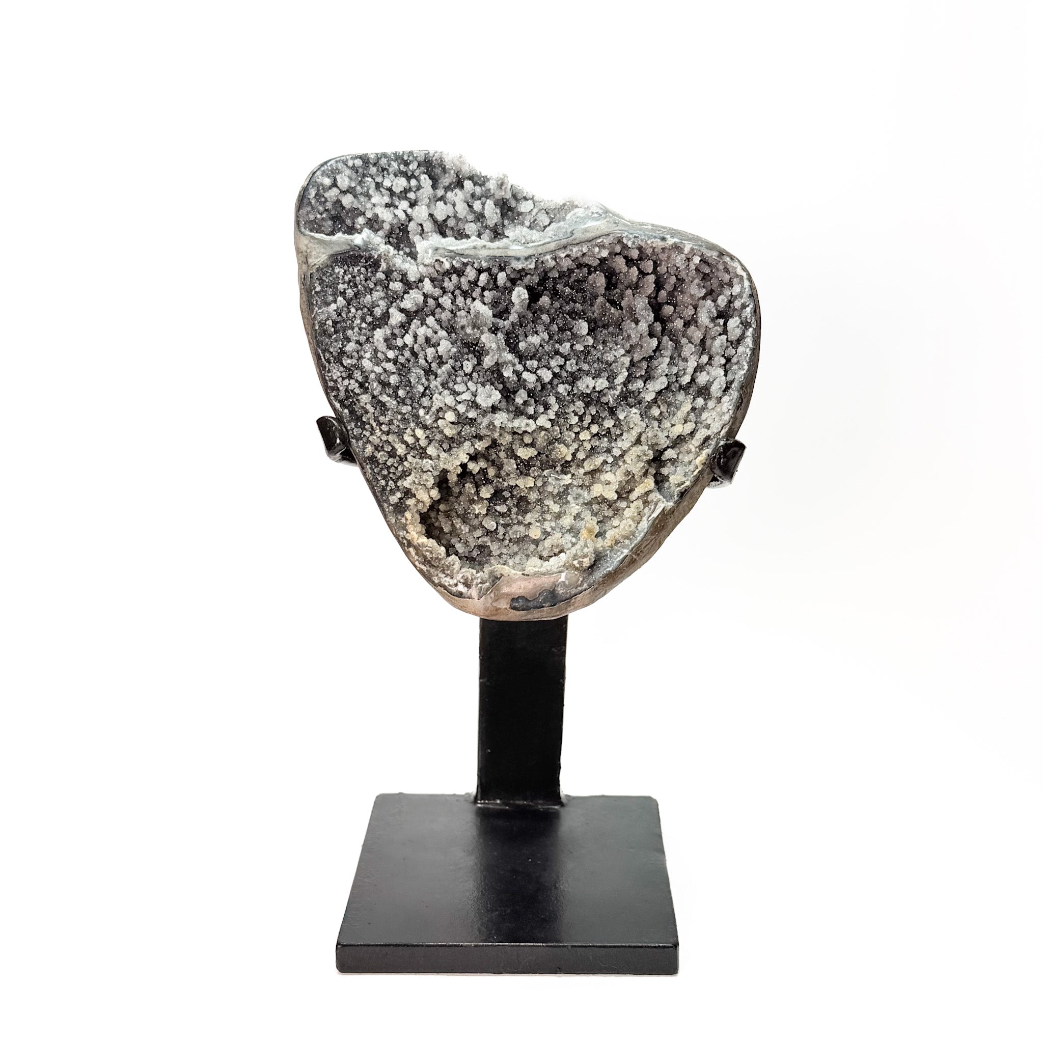 Silver Gray Amethyst on Stand - From Uruguay